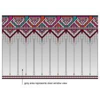 Stained Glass window cling - BEADS   371086896805